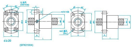 SFK1402滾珠絲桿圖 SFK1402滾珠絲桿圖